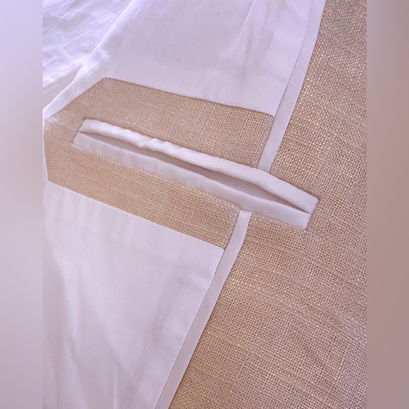 NWOT: J Crew Gold Shimmer Suiting Blazer Fully Lined (Retail $248) - Picture 5 of 8